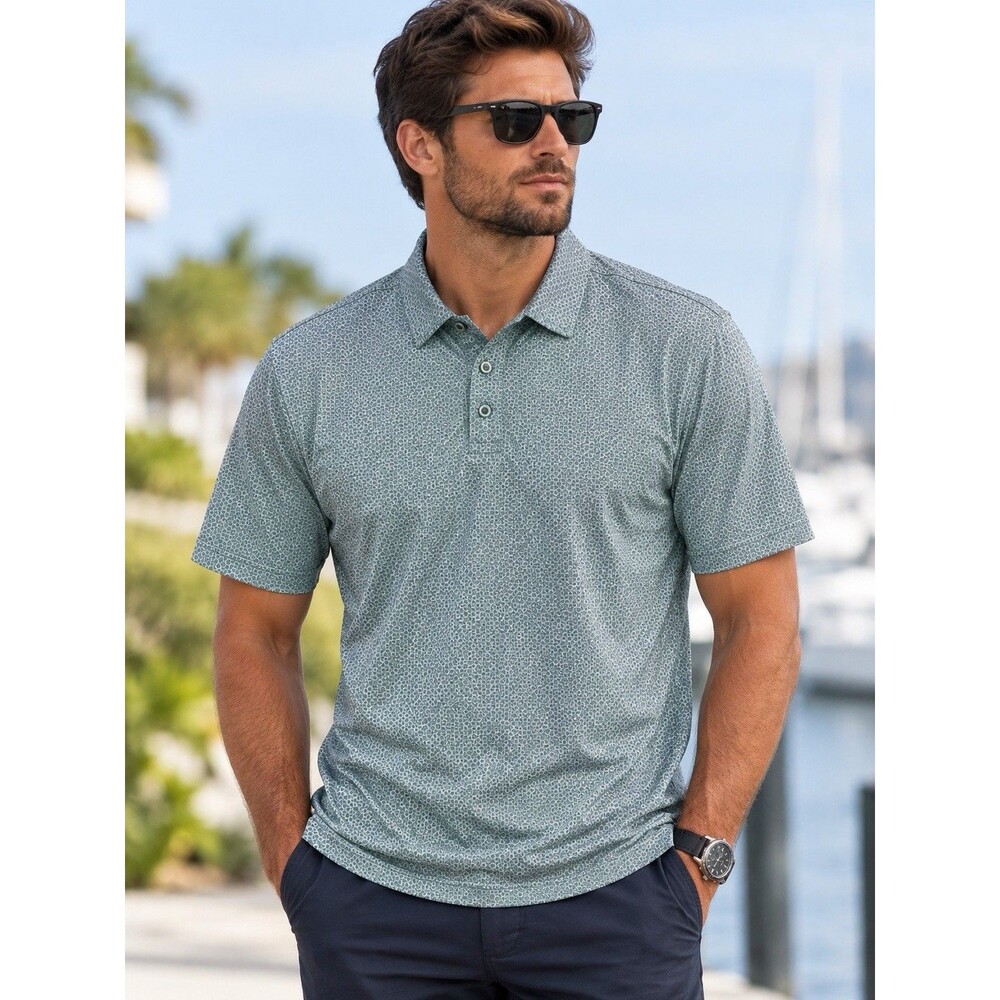 Y2K VTG Mens Nicoby short-sleeve performance golf polo shirt